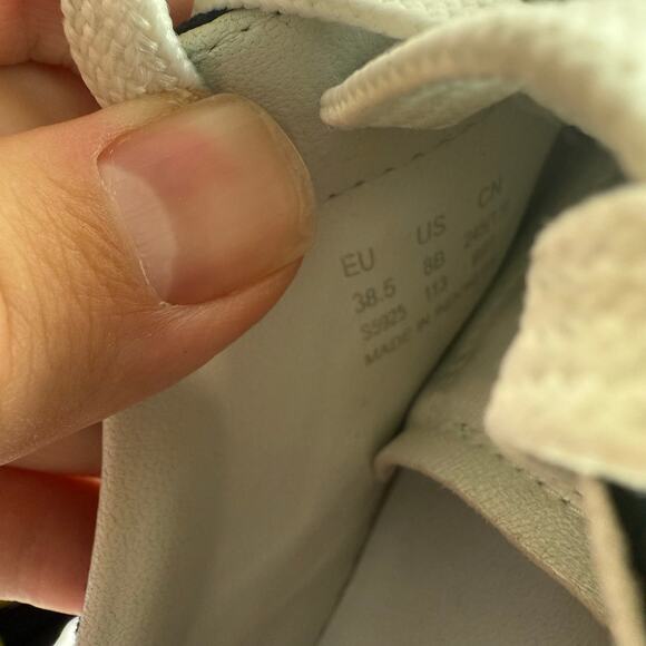 Stuart Weitzman Women's 8B Black & White Suede Leather Daryl Sneakers Shoes - Picture 7 of 8